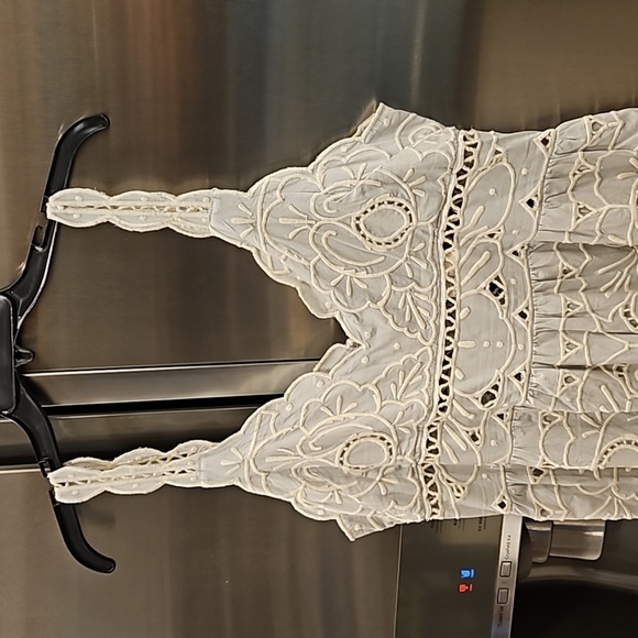 💕SEA NEW YORK💕 Blaire Eyelet Sleeveless Midi Dress ~ Blue 12 NWT - Picture 14 of 16